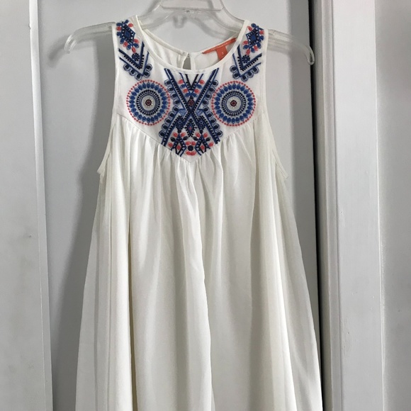 Chelsea & Violet Chiffon Dress with Embroidery - Picture 2 of 7